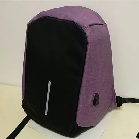 purple Водонепроницаемый Usb Противоугонный рюкзак для ноутбука сумка унисекс модная многофункциональная Повседневная дорожная сумка через плечо для мобильного телефона - Цвет: purple