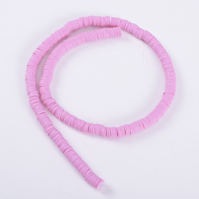 30 Colors 6mm Recyclable Polymer Clay Disc Spacer Beads Necklace Bracelet Handmade Loose Charms Beads For Jewelry Making