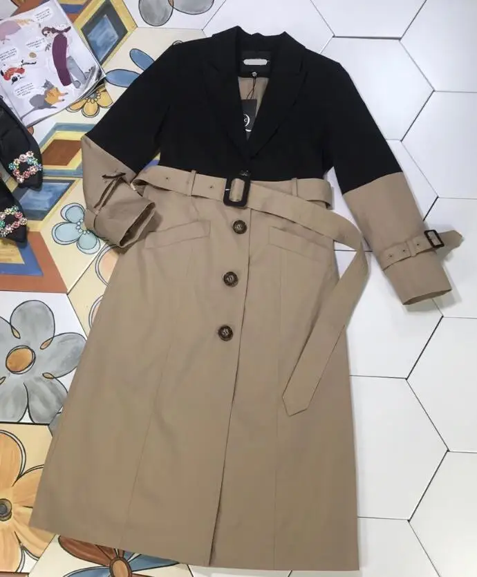 

2019 early autumn ladies new super stylish color matching windbreaker jacket 906