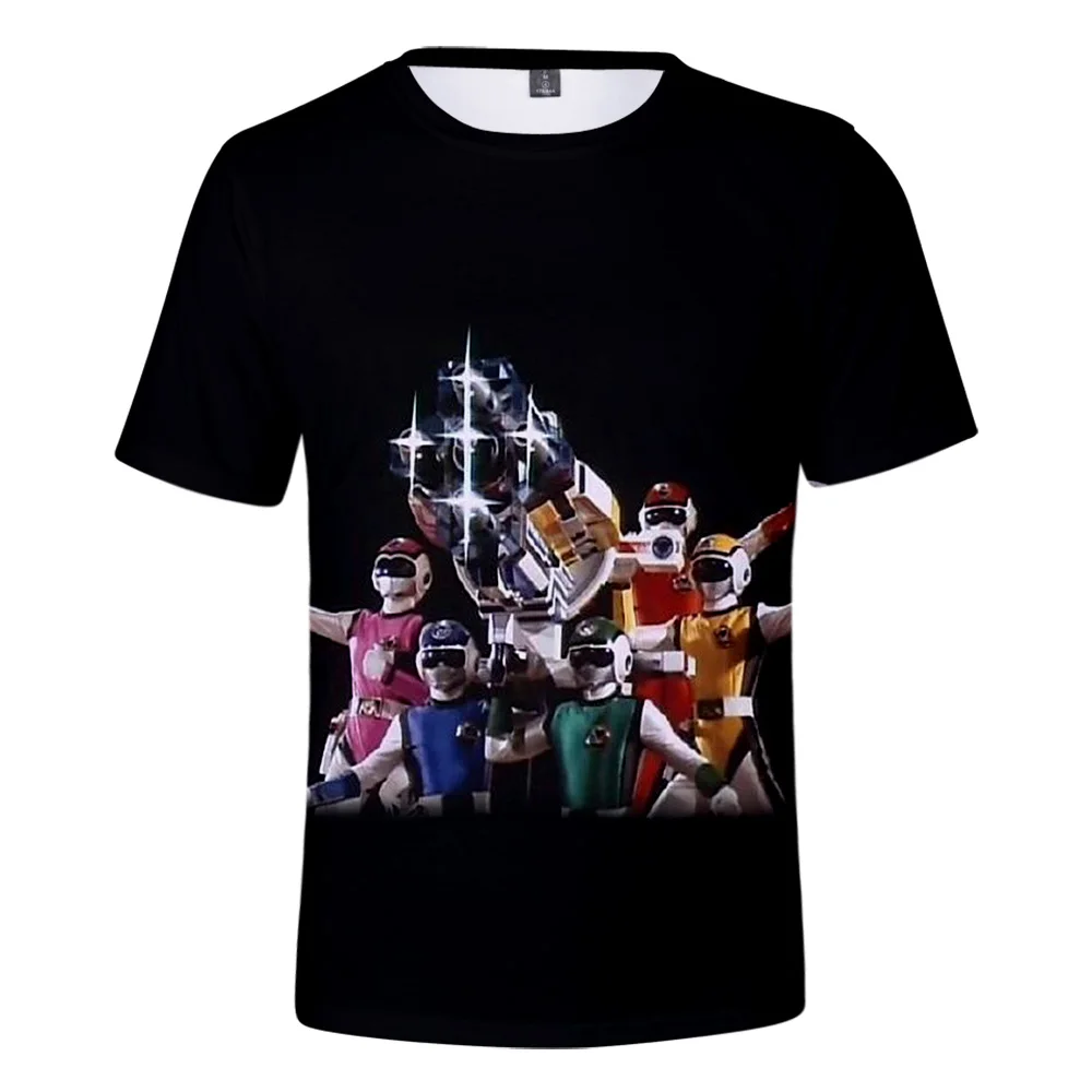 Choushinsei Flashman kpop 3D футболка женская мода хип хоп короткая футболка Женская мода Повседневная 3D летняя футболка XXS-4XL