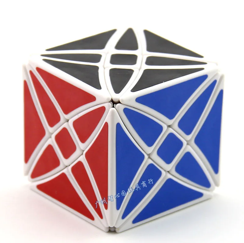 Синий восемь оси с рисунком звезда Рубика cube белый 8-оси специальный Форма с рисунком звезда детские развивающие игрушки Рубика cube в поколе