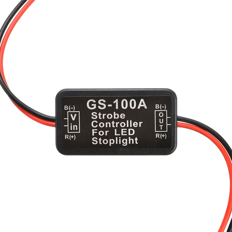 MAYITR 2Pcs GS-100A Car LED Brake Stop Light Strobe Flash Controller Box Module Car Styling Car Light Accessories