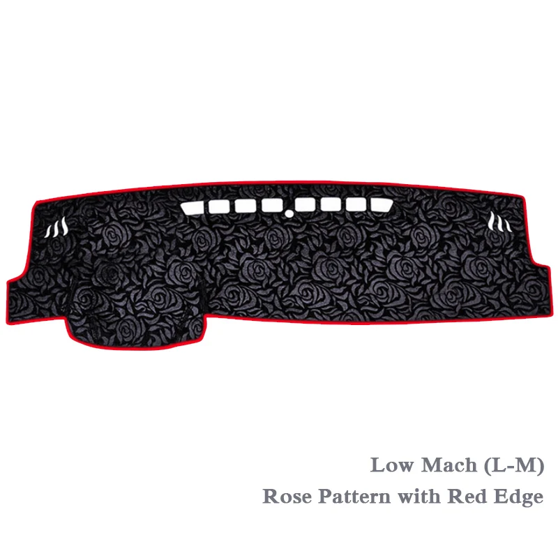 Rose RED L-M LHD Автомобильный Стайлинг приборной панели Избегайте света Pad Инструмент крышка платформы коврики Роза для Toyota Camry XV70-Настоящее LHD и RHD Анти-пыль - Название цвета: Rose RED L-M LHD