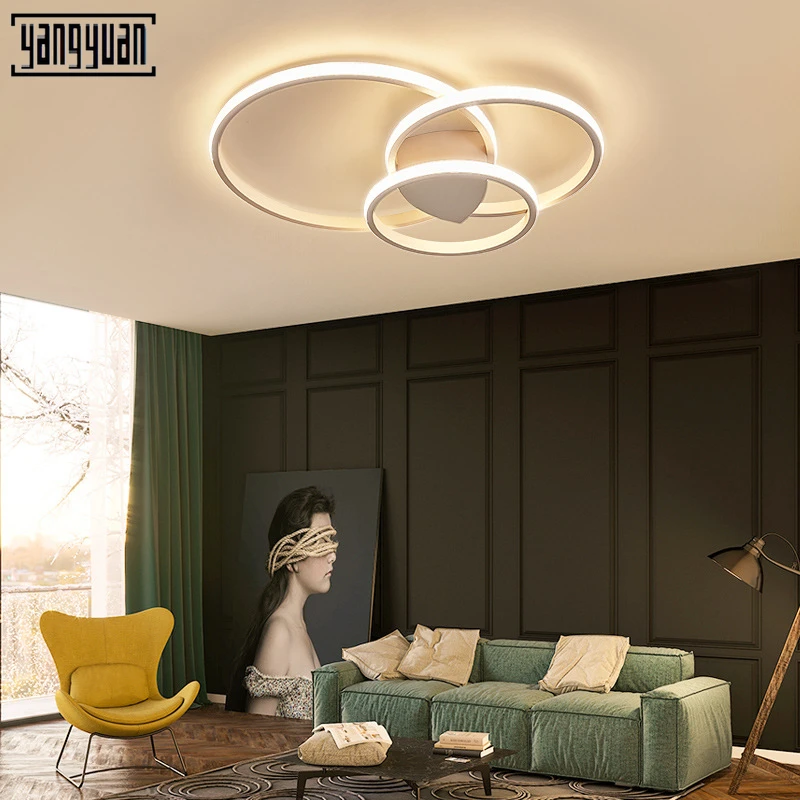 

Modern Simple Creative LED Suction Roof Lighting Home Lighting Warm Living Room Lobby Acrylic Remote Controlled Ceiling lamp
