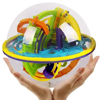 

Kuulee 158 Challenging Levels Magic 3D Maze Ball Interesting Labyrinth Puzzle Game Globe Toys
