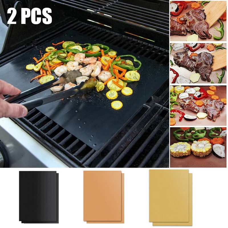 Bbq-Grill-Pads Tools Cooking-Plate Party-Grill Non-Stick Reusable Ptfe for Mat 40--33cm