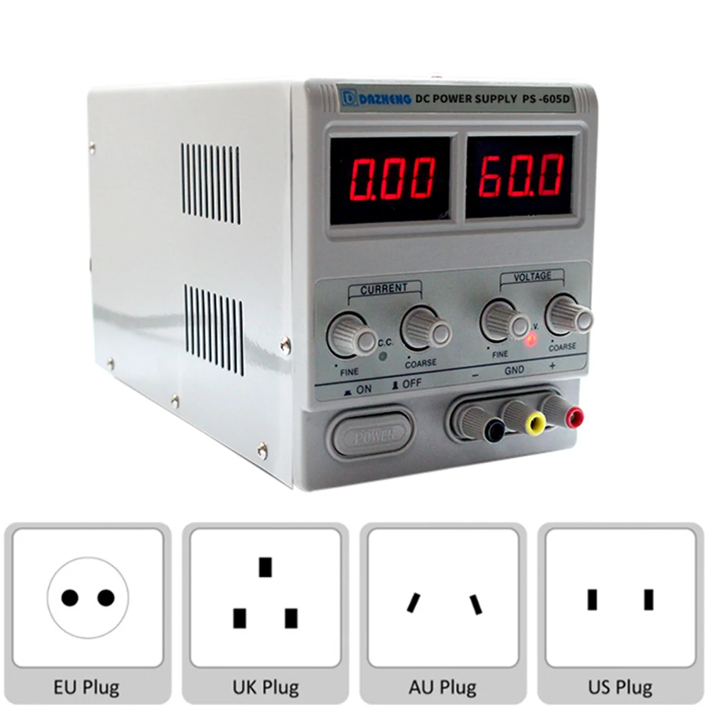 

Very Professional DC Lab Adjustable Linear Power Supply Laboratory 60V 5A 3A 2A Digital Voltage Regulators For Phone Repair