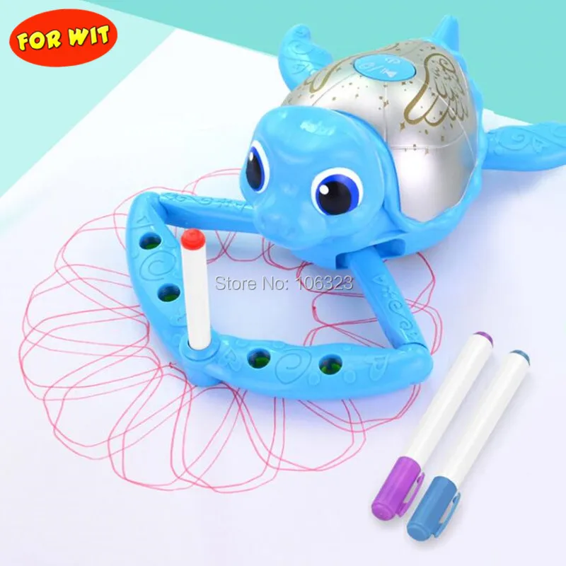 

2020 New the Sea Turtle Painter Primary School Student Painting Toys Smart Popular Art Science Learning Right Brain Development