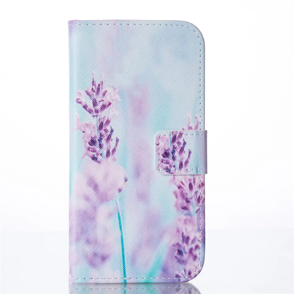 Lavender Цветочный чехол Кожаный чехол-Обложка для samsung Galaxy A10 A10S A20S A20E A20 A2 Core A30 A40 A50 A60 A70 A80 A90 с цветочным мотивом для девочек; E08F - Цвет: Lavender