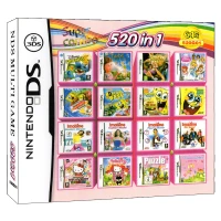 520 in 1 DS видеоигры картридж Консоли Карты Compilation все в 1 для nintendo DS 3DS 2DS - Цвет: 520 in 1