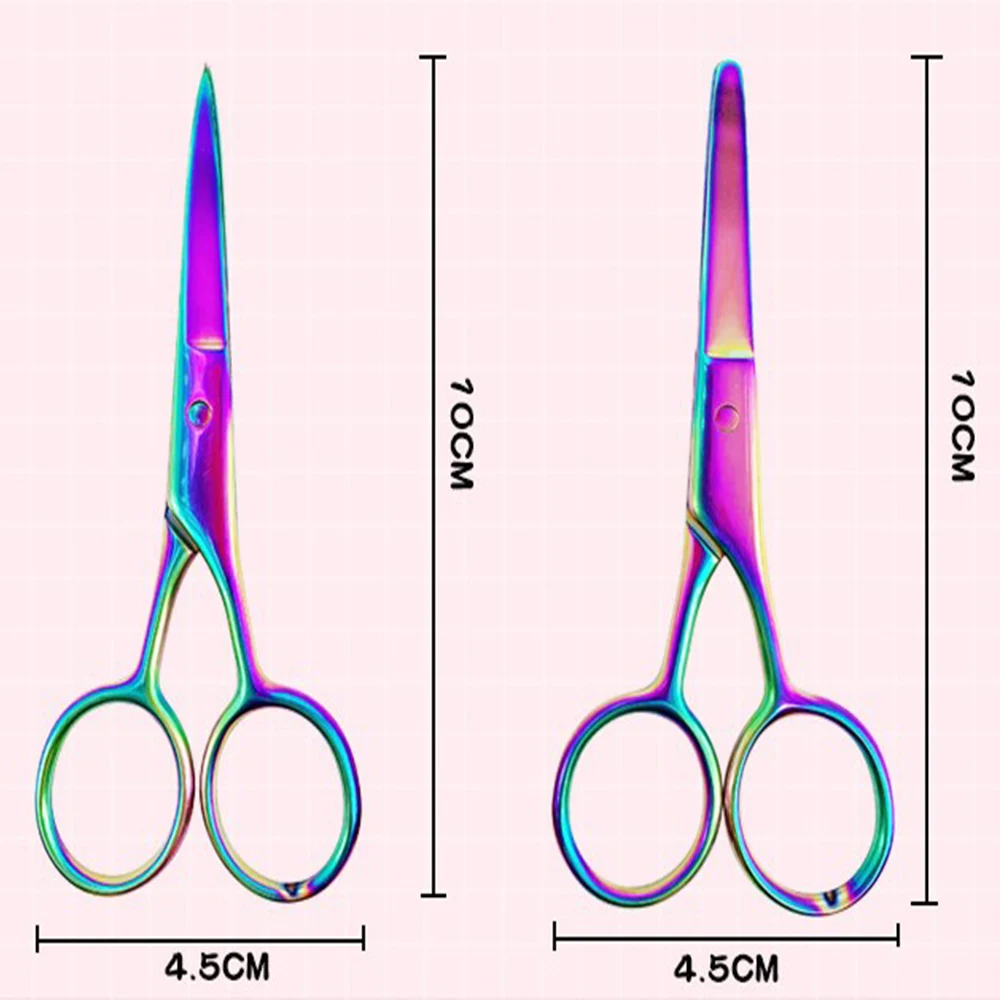 Цветные маленькие ножницы, красивые ресницы, инструменты для завивки для макияжа, необходимые косметические аксессуары для макияжа