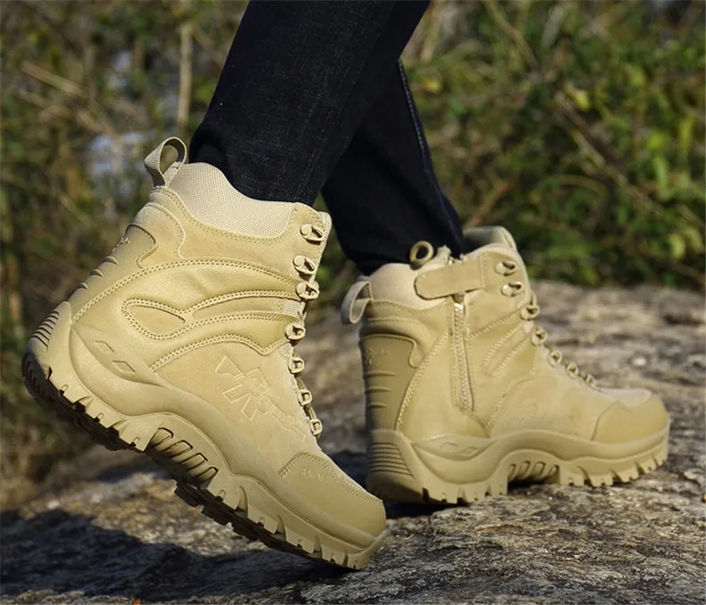 Outdoor Hiking Boots Non-slip Tactical Desert Combat Boots-