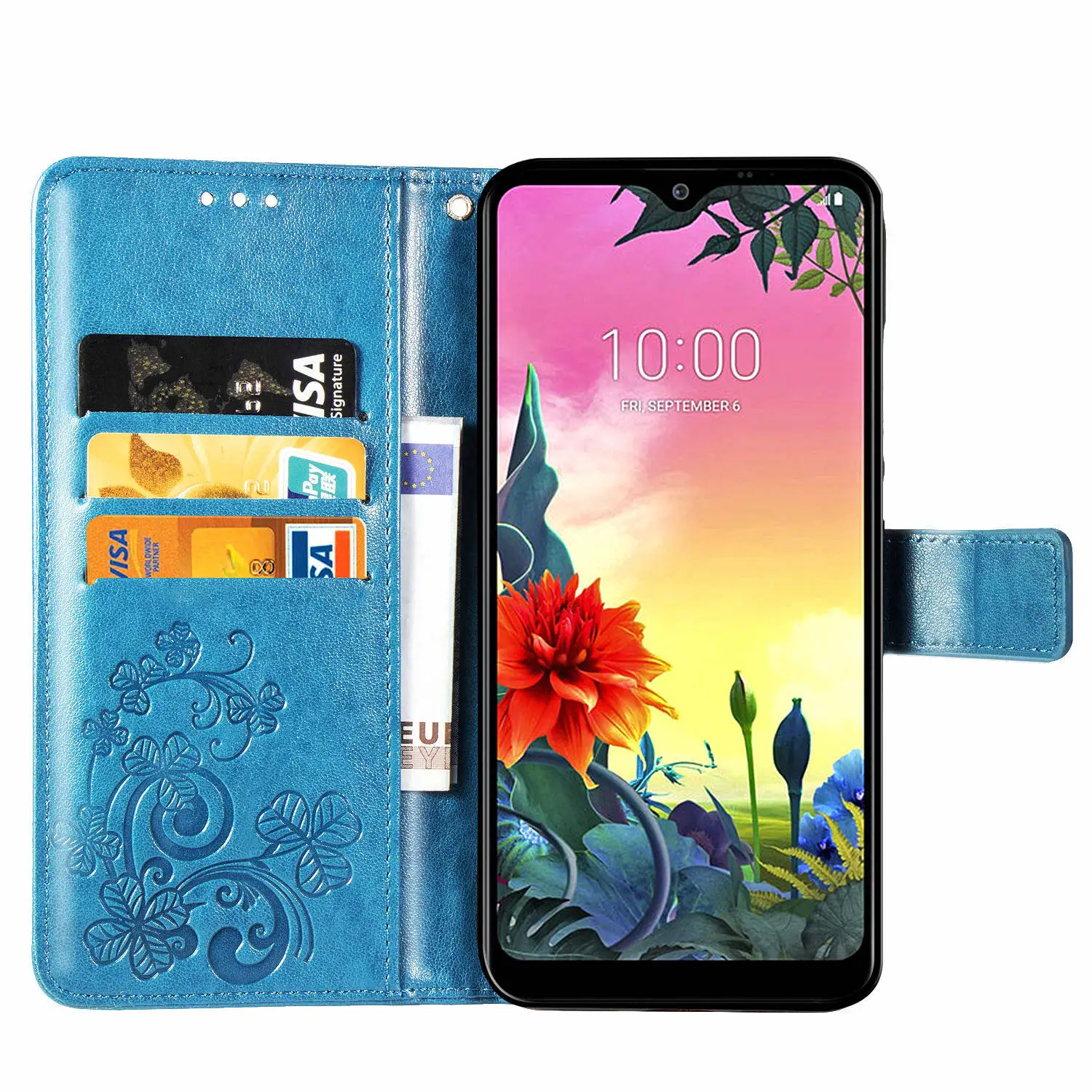 Для LG K50S Чехол-книжка из искусственной кожи+ ТПУ кошелек подставка держатель для карт слоты силиконовый чехол для LG K50S чехлы для телефонов