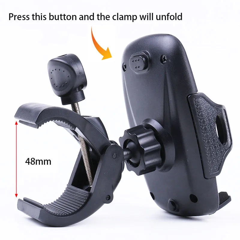 Baby Stroller Cell Phone Holder 360 Degree Rotate Universal Clamp Pram Wheelchair Accessory Mount Bracket  Bicycle Phone Stander best baby stroller accessories	