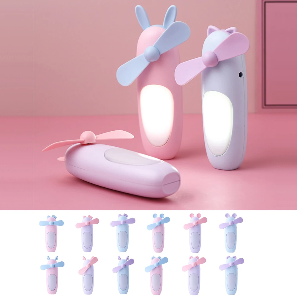 Летний кулер портативный вентилятор ручной USB перезаряжаемый Мини Складной для