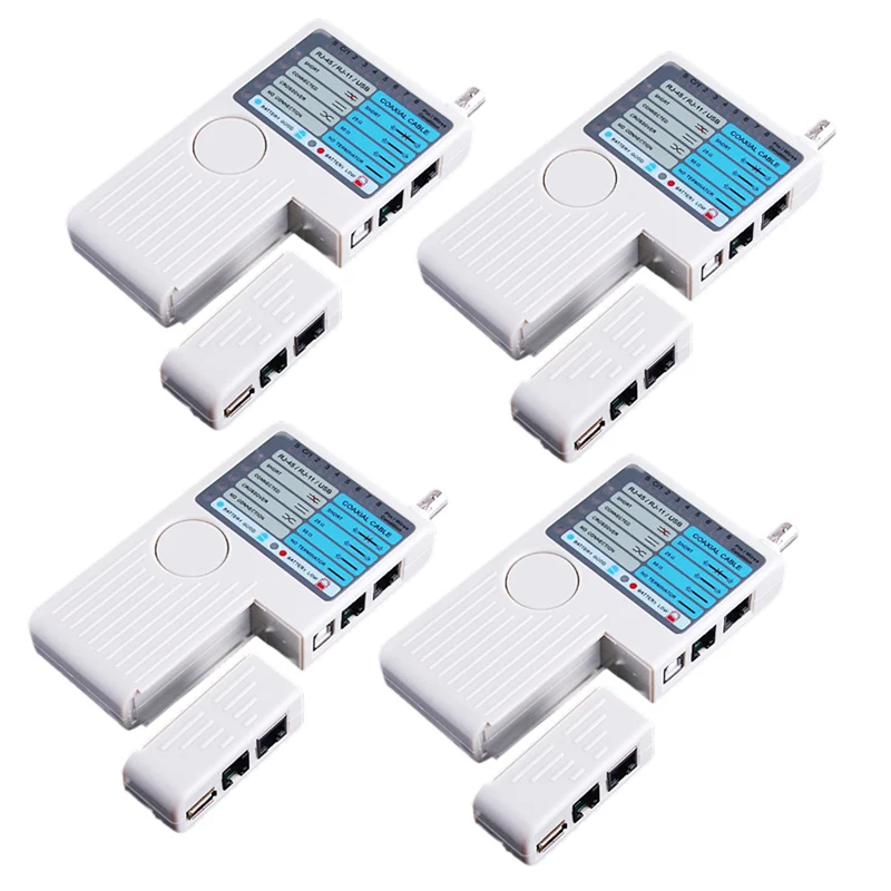 

HHO-4-In-1 Network Tester RJ11/RJ45/USB/BNC Coaxial Cable Tester