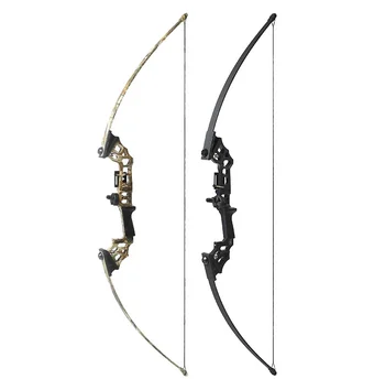 

JunXing 40lbs Archery Bow black/Camo bow Hunting Straight Longbow for Outdoor Practice Target Shooting Fishing Sport Games