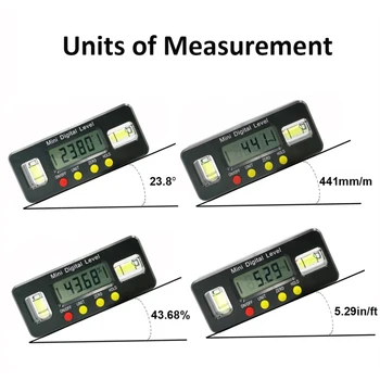 

Mini Digital Angle Finder Protractor Electronic Level Box 360Degree Inclinometer Mini Digital Level Box