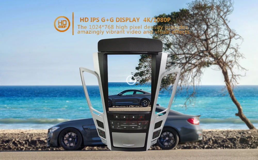 KiriNavi 10,4 ''Telsa стиль вертикальный экран 1 Din Android 8,1 Автомагнитола gps навигация для Cadillac старый CTS SRX dvd-плеер автомобиля