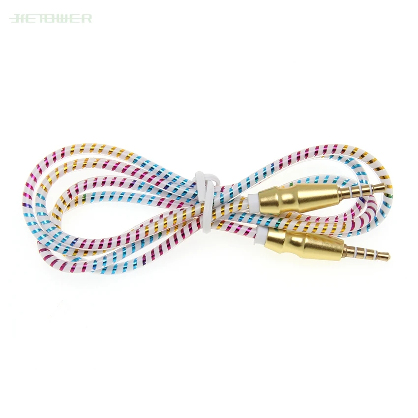 Aux Cable 1M Jack 3 5mm Audio Cable 3 5mm Speaker Cable Male to Male Car Aux Cord for Headphone iphone Samsung AUX Cord 300pcs