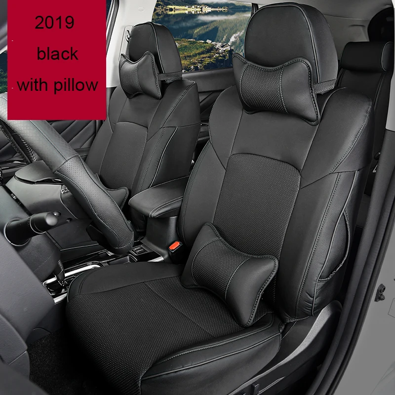 Lsrtw2017 Роскошный кожаный чехол для сидения автомобиля для Mitsubishi Outlander 2013 - Название цвета: type 1