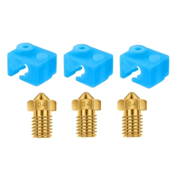 

E3D 3D Printer Heater Block Silicone Cover Thermal Protection Silicon Socks For E3D V6 Hotend And E3D 0.4Mm Extruder Nozzle