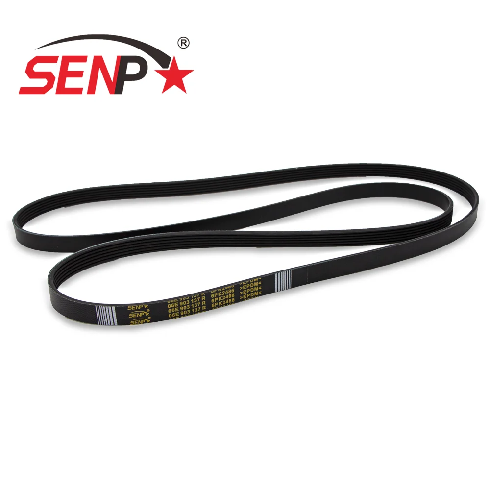 OEM 06E 903 137 R SENP 고품질 자동차 부품 엔진 예비 부품 V 리브 벨트 아우디 A8/S8 Quattro 3.0T 06E903137R