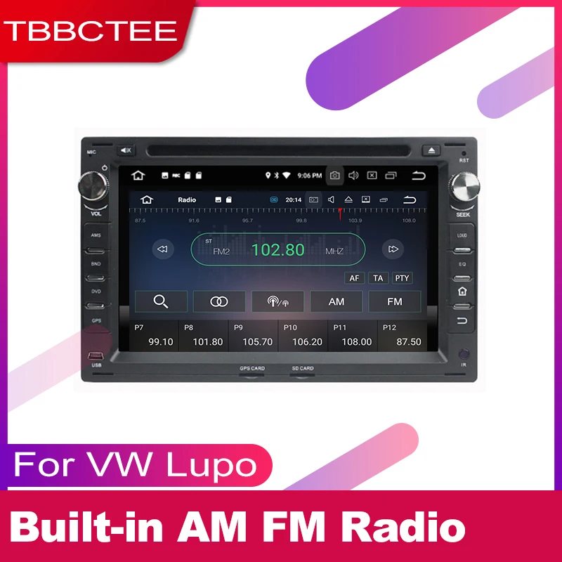 Excellent TBBCTEE 2 DIN Auto DVD Player GPS Navi Navigation For Volkswagen VW Lupo 2005~2009 Car Android Multimedia System Screen Radio 3
