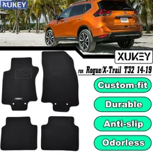 Для Nissan Rogue X-Trail, T32 для леворульных автомобилей пользовательские автомобильный коврик коврики нейлон и каучук защитную пленку, 4 предмета в комплекте