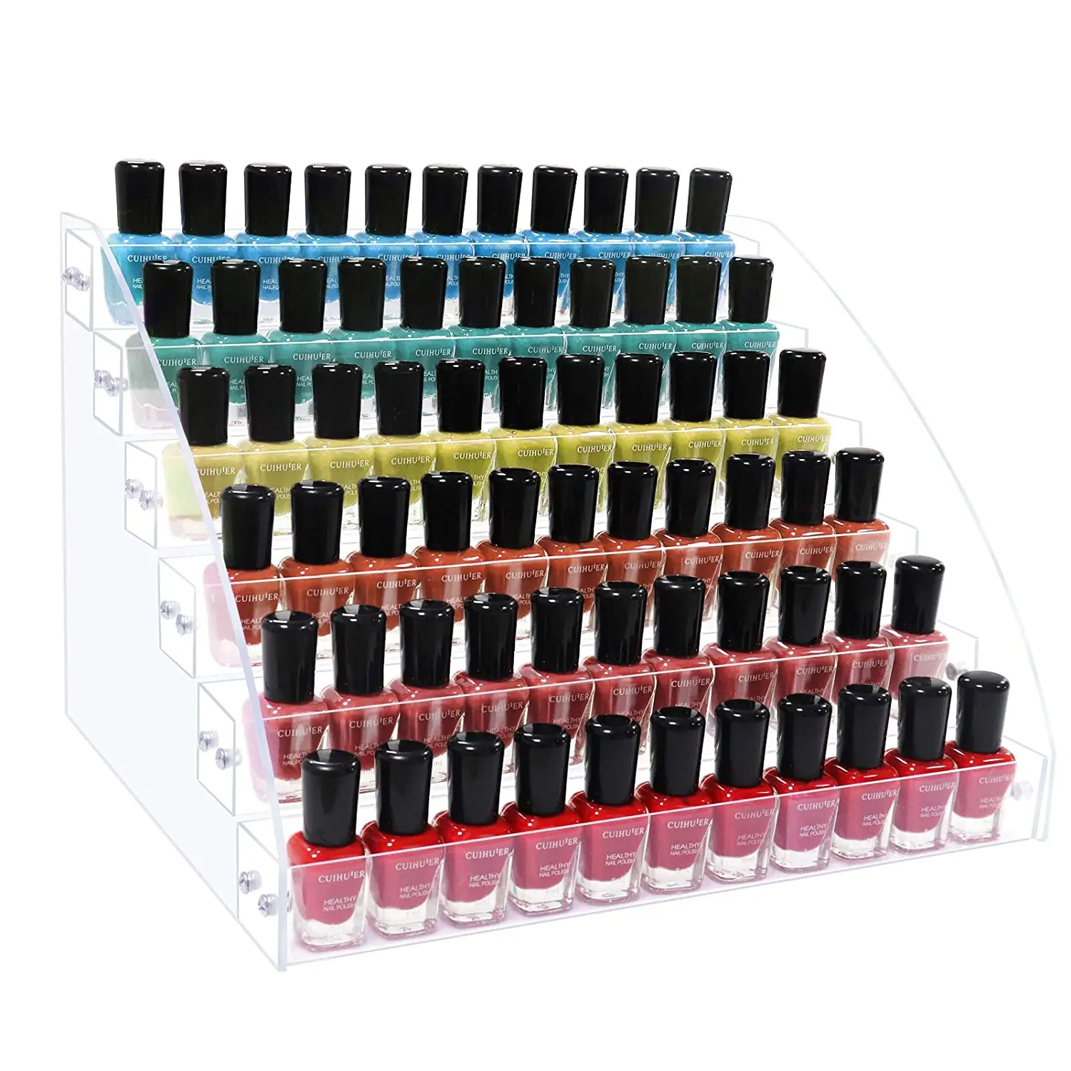 

6 Layers Nail Polish Organizer Acrylic Nail Polish Rack Acrylic Display Nail Polish Holder Clear Essential Oil Shelf Stand Case
