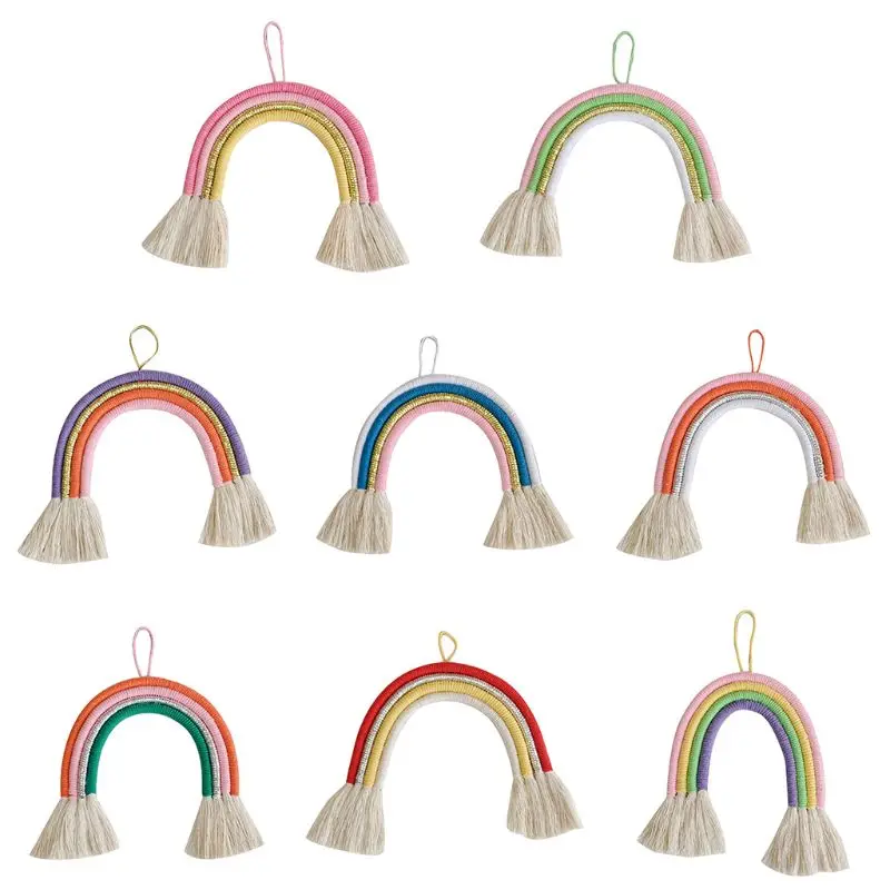 

Baby Nursery Wall Decorative Hangings Children Room Rainbow Handmade Pendants