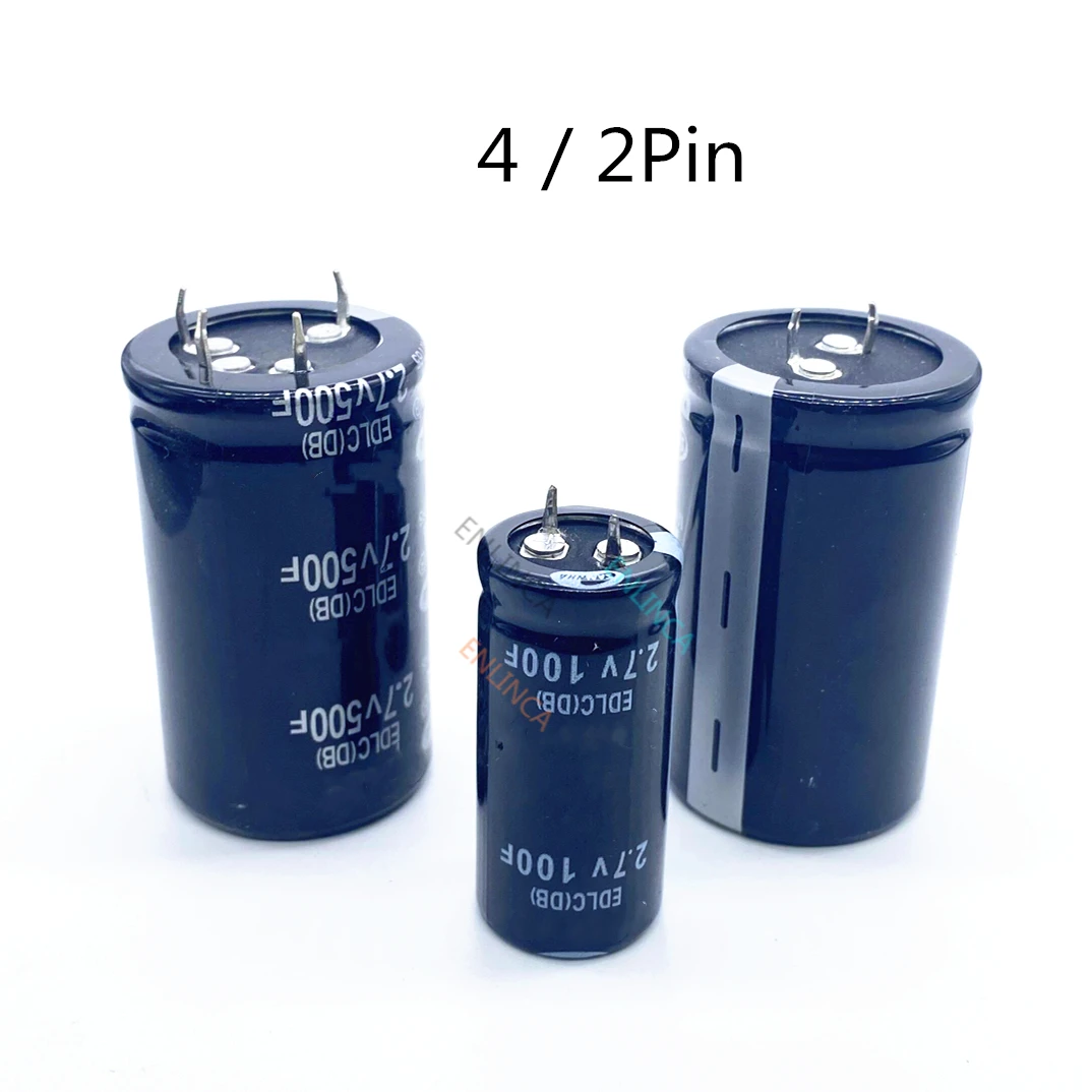 Конденсатор Фарада 2 7 в 100F 360F 200F 500F 25*45 мм 35*60 Суперконденсатор автомобильный