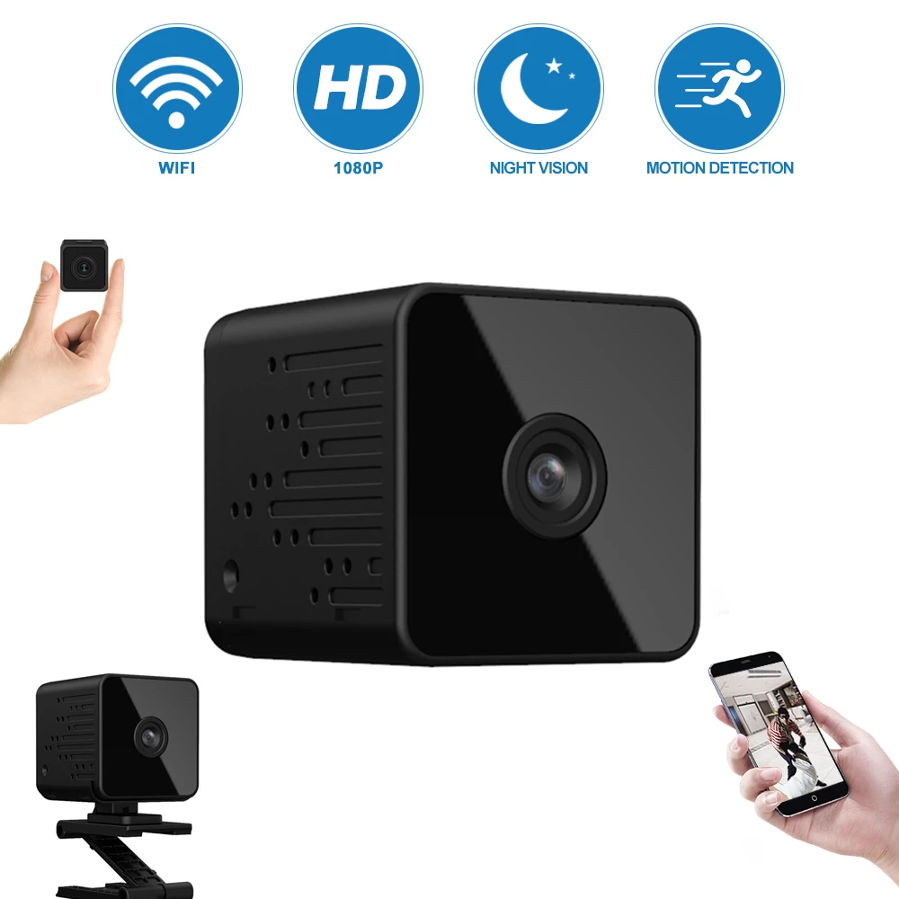 

Original Q9 Wifi Mini Camera 800 mAh Battery 1080P Night Vision Motion Detection Wireless IP Remote Indoor Cam For Baby Pet Home