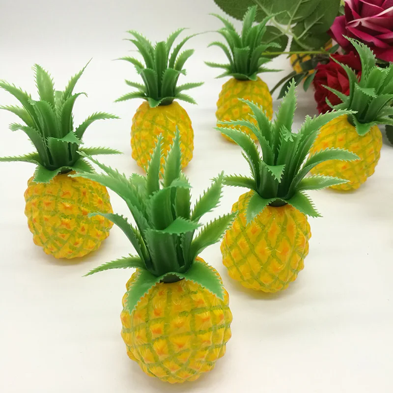 Fruits Artificial Pineapple Lifelike Foam Decoration Display Fake Imitation Plastic Realistic Durable Practical