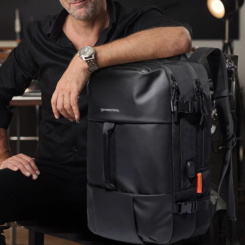 Tangcool мужской рюкзак для 15,6 дюймов рюкзак для ноутбука Большой Вместительный модный рюкзак для студентов водонепроницаемый рюкзак для ноутбука