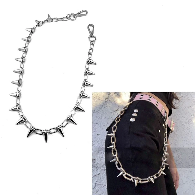 Layered Pants Chain For Men Women Spikes Pocket Trousers Chain Punk Rock  Goth Accessories - AliExpress
