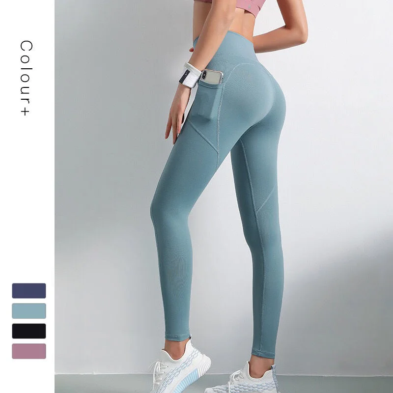 

Leggings Women Fitness Yoga Pants Women's High Elastic Sports Tights Running Training Waist Pantalones De Mujer Leggins