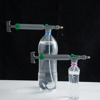 

High Pressure Air Pump Manual Sprayer Adjustable Drink Bottle Spray Watering Head Nozzle Garden Watering Garden Tool