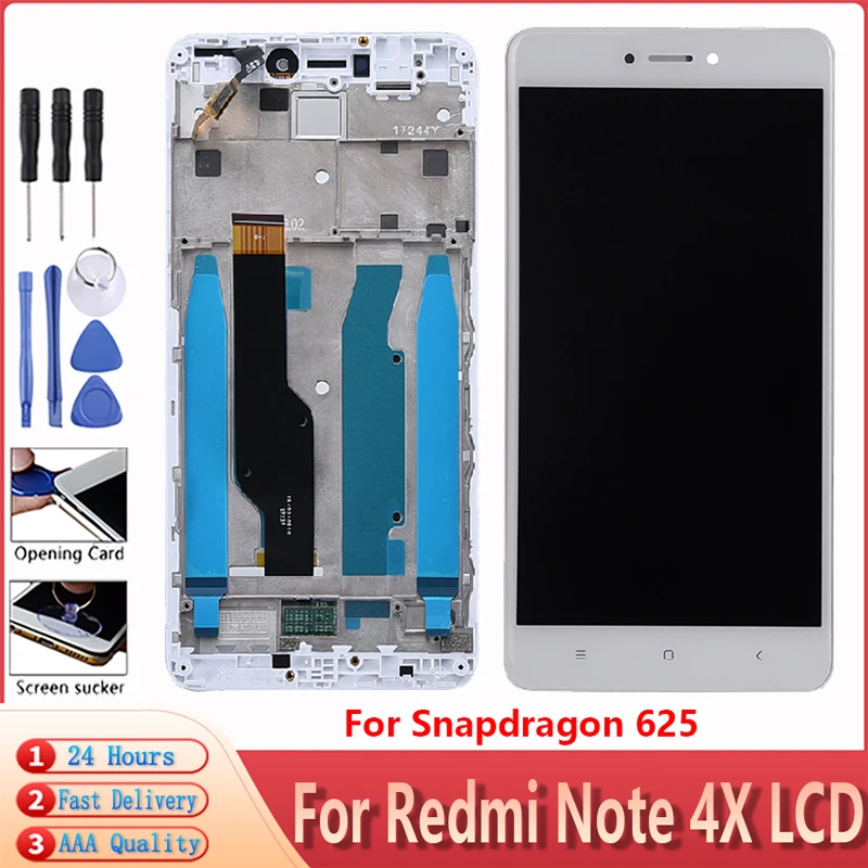 ЖК дисплей качества AAA + рамка для Xiaomi Redmi Note 4X экран глобальная версия дисплея
