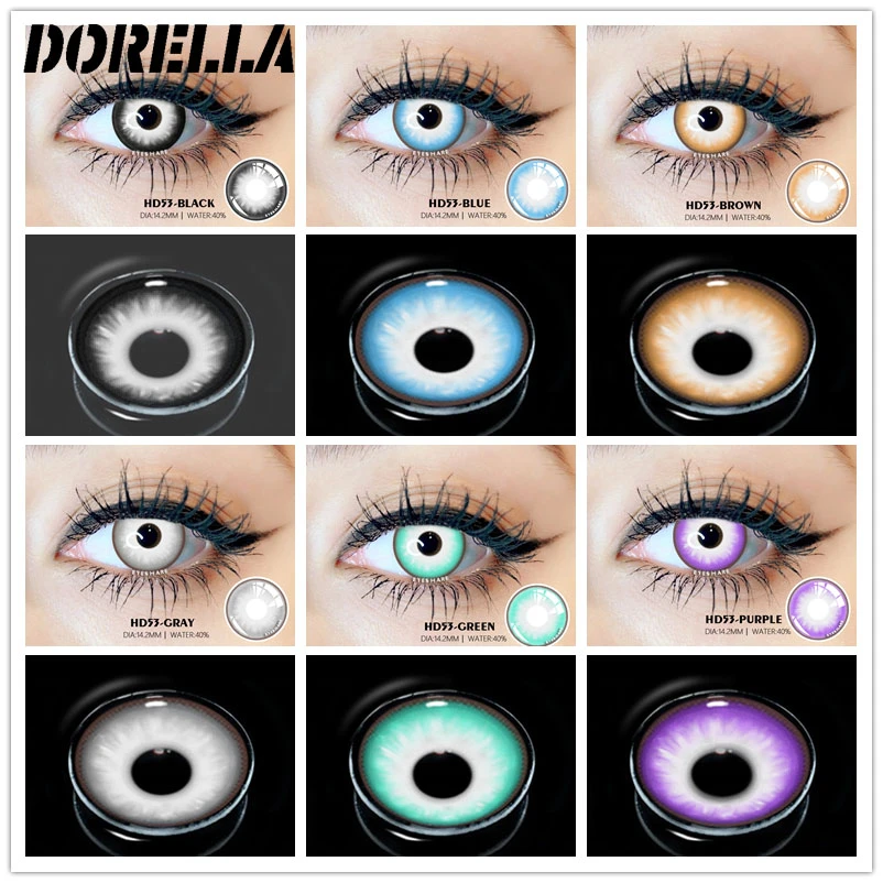 terwijl voorzichtig Versterken D'orella Cosplay Kleur Contactlenzen Voor Ogen Jaarlijks Gekleurde Lenzen  Groen Blauw Contactlenzen Cosmetica Leerlingen Makeup|null| - AliExpress