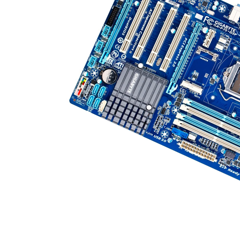 Gigabyte GA-P75-D3P рабочего Материнская плата P75-D3P B75 LGA 1155 Core i7 i5 i3 DDR3 32G SATA3 USB3.0 блок питания ATX