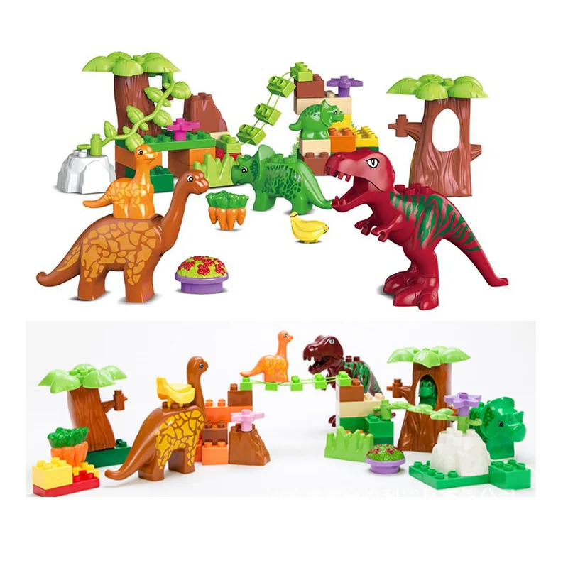 

Assembled Dinosaur Large Particles Building Blocks Toy Dinosaur Paradise 40 Block Building Blocks Bag