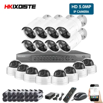 

16CH 4K POE NVR 5MP 3MP kit PoE IP Camera P2P Cloud Onvif FTP CCTV System IR Outdoor Night Vision Video Surveillance Kit