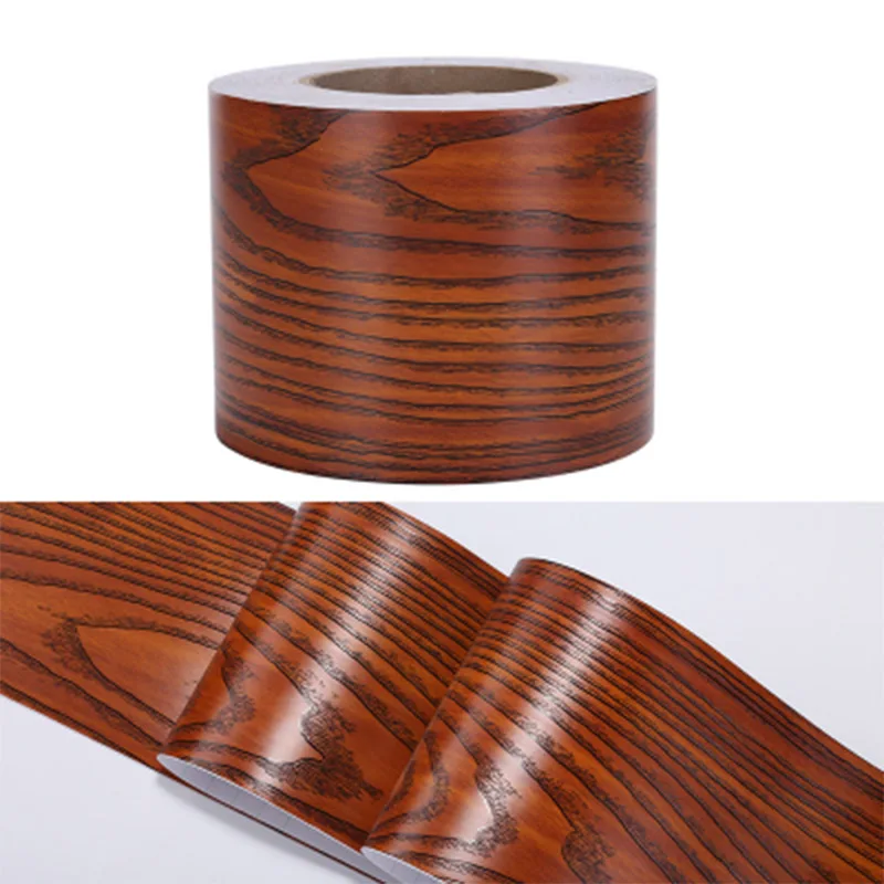 Wood 8602 DIY самоклеящаяся напольная контактная бумага деревянный стиль окантовочная линия наклейка Водонепроницаемая виниловая линия талии настенная бумага домашний декор - Цвет: Wood 8602