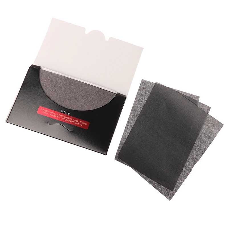 80Sheets Oil Absorbing Face Paper Wipes Bamboo Charcoal Flatting Out Facial Tissue Flatting Out For Face Blotting Paper