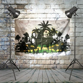 

Rock and Roll Band Singer Music Posters Hip Hop Reggae Print Art Canvas Banner Four-hole Flag Background Wall Hanging Home Decor