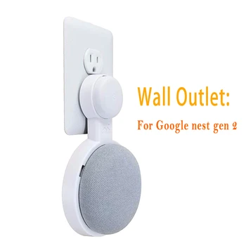 

Outlet Wall Mount Holder for Google Nest Mini (2nd Gen) and Google Home Mini Space-Saving Accessories Compact Case Plug