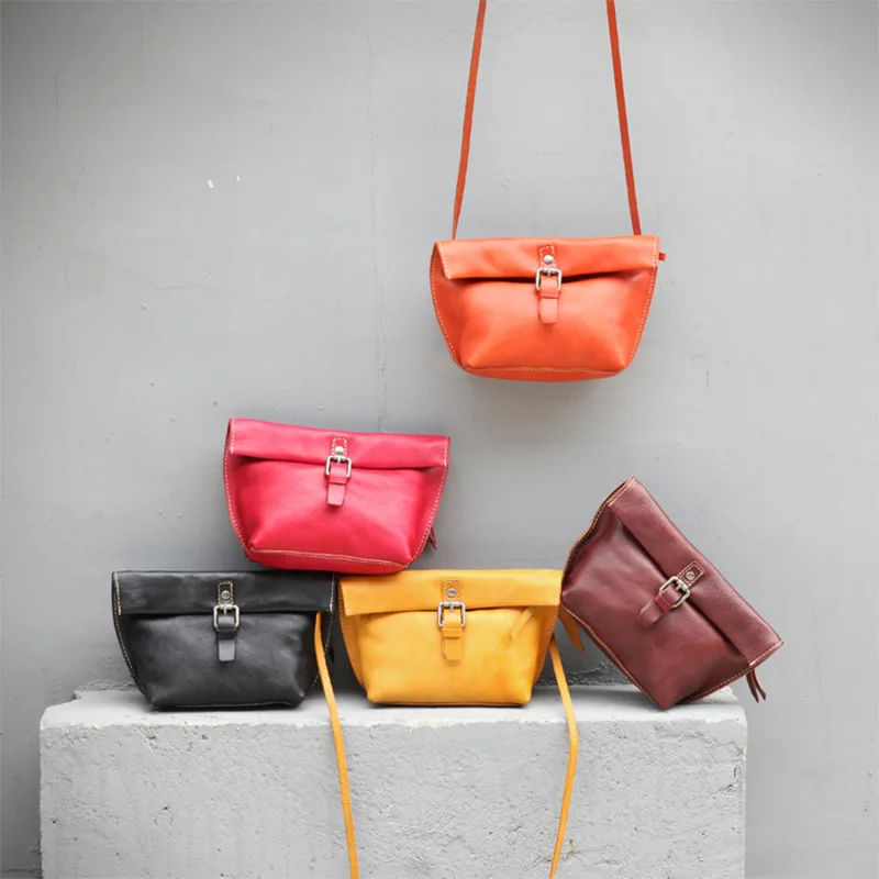 

Women's Fashion Leather Handbag Casual Retro Slung Shoulder Bag