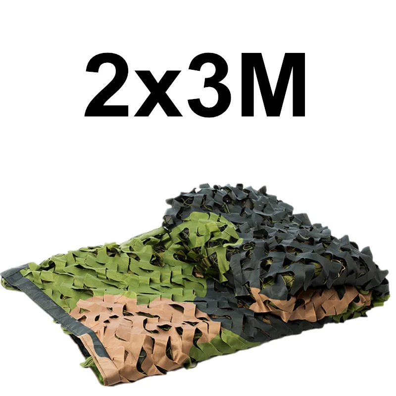 2x3M WELEAD 2 м лесной 3 цвета камуфляжная сеть военный усиленный для армии вечерние уличные охотничьи птицы скрытие маскировки сетки крышка - Цвет: 2x3M
