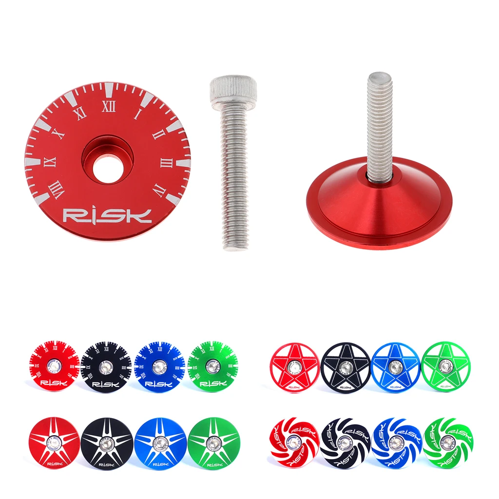 CNC Aluminum Bicycle MTB Road Bike Headset Stem Top  Cover for 1-1/8" (28.6mm) Diameter Steerer Tube